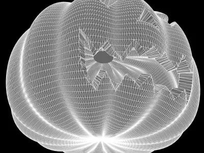 Halloween pumpkin head 3D model