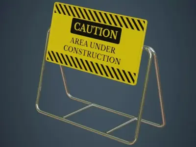 Traffic Barrier 4A Low-poly 3D model