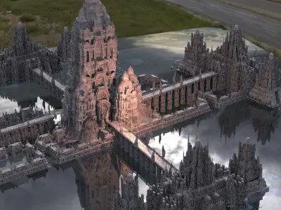 Hidden Mayan Temple of the Apocalypse Kit bash 3D model