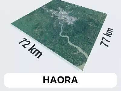 Haora India City Landscape 3D Model 3D model