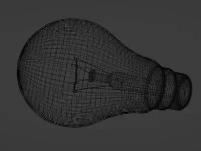 Filament bulb Free low-poly 3D model