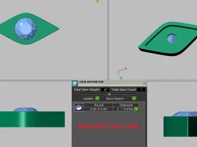 evil eye pendant  3D print model