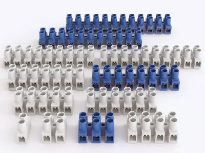 Electrical Terminal Block 3D model