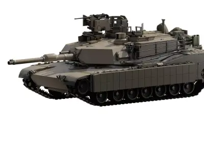 M1A2 main battle tank 3D model