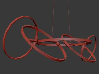 RINGER LINEAR CHANDELIER 3D model