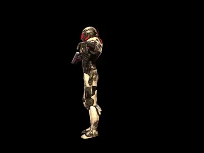 CosmoTrooper robot Low-poly 3D model