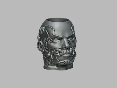 Robot human pen holder Cyborg pen holder 3D print model