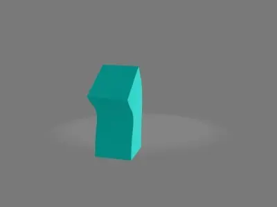 rigged-cube-charecter light sculpture Free 3D model