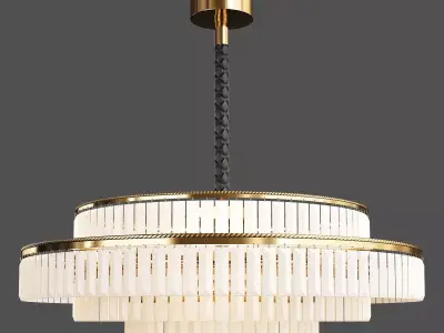 CHARLES CHANDELIER Low-poly 3D model