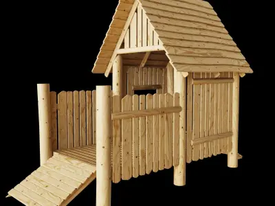 Terrace house 3D model