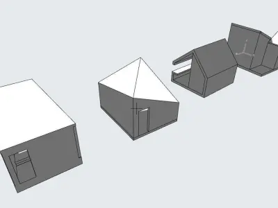 Park Pavilion Shelter pack 3D model