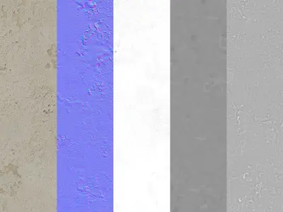 Scanned Realistic Damaged Cement Texture -01 Texture