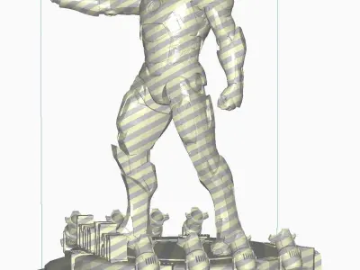 Iron Man with Led Spot STL Format 3D model