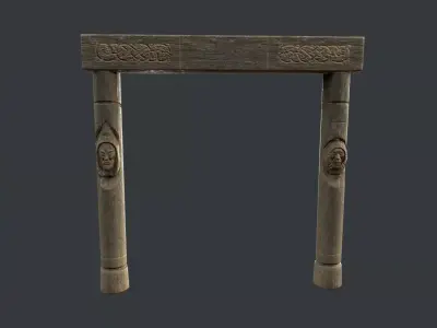 Totem Low-poly 3D model