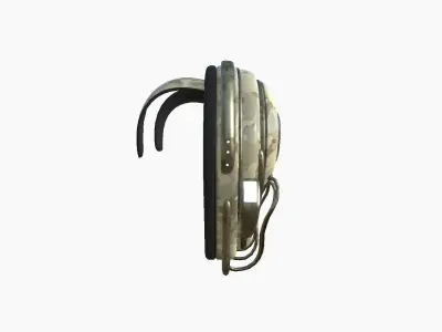 SciFi Backpack D10 Desert Camouflage - Fashion Character Design Low-poly 3D model