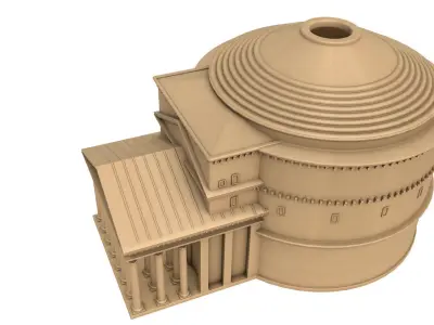 Roman Pantheon Building 3D model