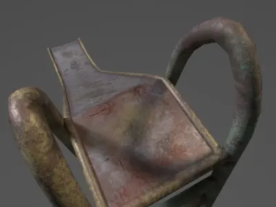 Soviet Oldschool Slide Low-poly 3D model
