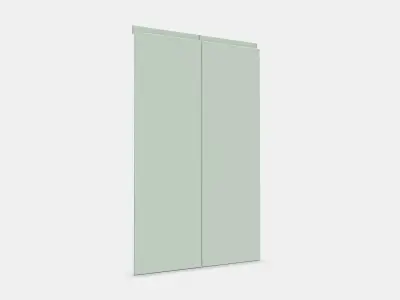 VOXTORP 2-p door f corner base cabinet set 4 Low-poly 3D model