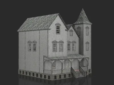 Old Abandoned House 5 3D model