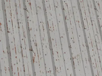 White Steel Container PBR Seamless Texture