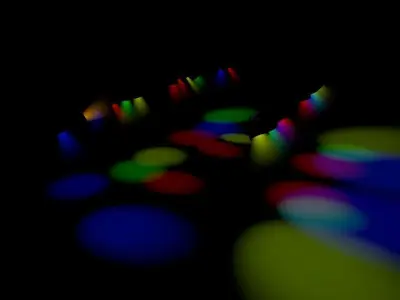 Lights set of colorful 3D model