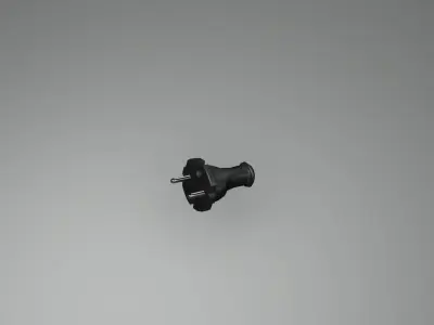 Cyberpunk Cable Outlet Socket Set Low Poly  Game Ready Low-poly 3D model