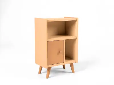 Cabinet with One Door STL File - Miniature Furniture 3D print model