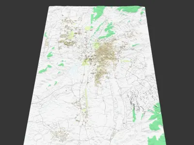 GuiYang City urban planning maquett  building   3D Topography 3D model