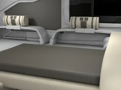 Sci Fi Room 3D model 21
