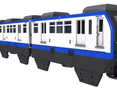 Chongqing Monorail Train 3D model