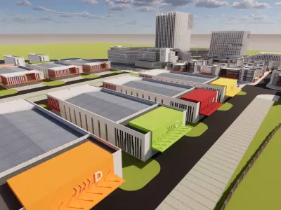 Industrial Scene -A30 3D model