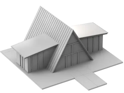 The Black Chalet 3D model