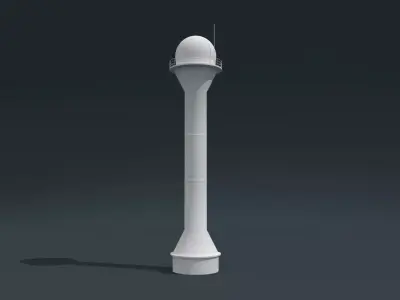 Quarantine lighthouse 3D model