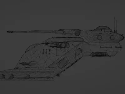 Star Wars AAT Low-poly 3D model