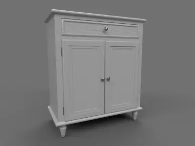 house room cabinet with 2 texture sets Low-poly 3D model