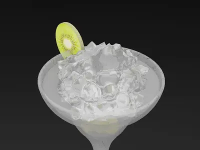 Frozen Fusion WIth Kiwi Low-poly 3D model