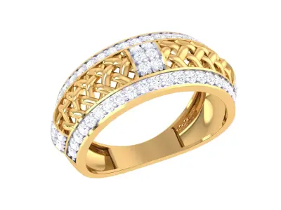 Women Ring  Render 3dm STL OBJ FBX Details 3D print model 310
