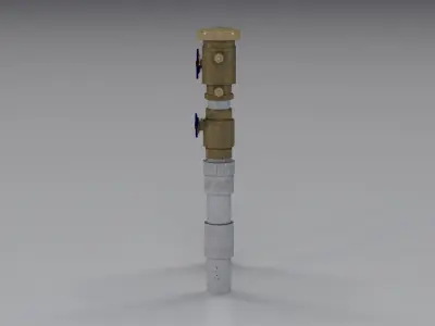 Backflow Preventer Low-poly 3D model