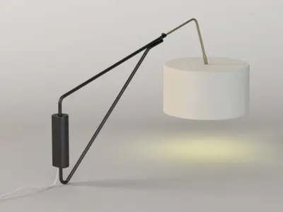 Mid Century Overarching Wall Sconce 3D model