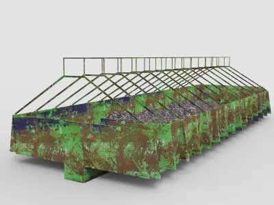 Coal warehouse Coke storage  3D model