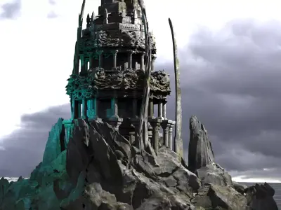 Azathoth Libruary Ruins 3D model