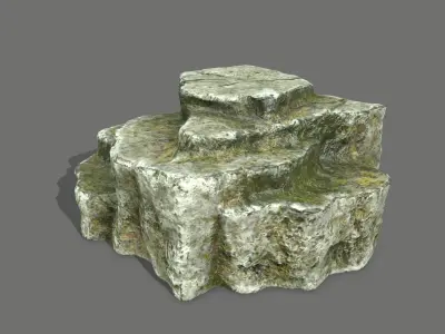 Rock Set Low-poly 3D model 35