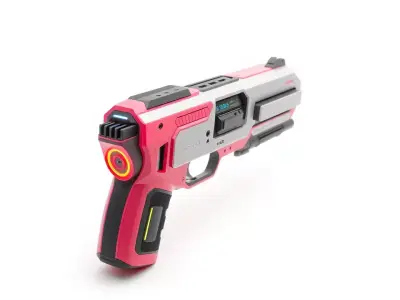 Vibrant SciFi Blaster model pack Low-poly 3D model