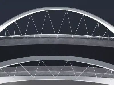  Suspension Bridge 3D model