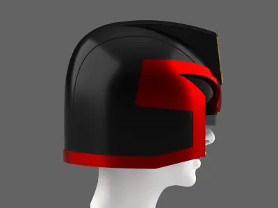 Judge Dredd Helmet 3D print model