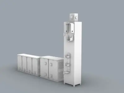 PM Storage Cabinet Set 3D print model