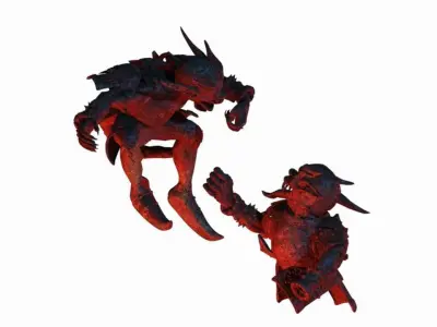 Fox Mountain Secret Cave - rock platform kid 3D model