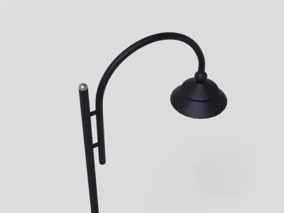 Street lamp pole Low-poly 3D model