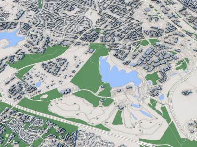 Raleigh City North Carolina United States 3D model