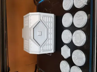 Print-in-place Star Wars themed storage crate mini 3D print model